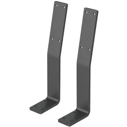 ML-Design Rückenlehnenhalterung 2er Set Grau | Stahl 345x90x50 mm, Halterung für Bänke & Sitzmöbel