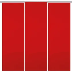 Bestgoodies Flächenvorhang Ellen 3er Pack - Rot