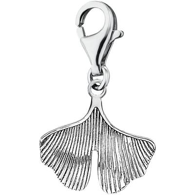 Charm-Einhänger ENGELSRUFER "Ginkgo", silber (silberfarben), Charms, Damen, Silber 925 (Sterlingsilber), Made in Germany