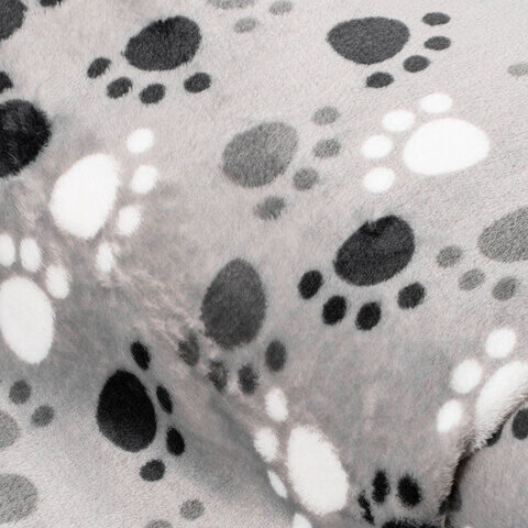 Wellness-Fleece "Tatzen", grau-color