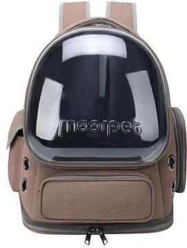 Inspired Finds Transparent Cat Carrier Backpack Breathable Travel Bag For Cats And Small Dogs kaki