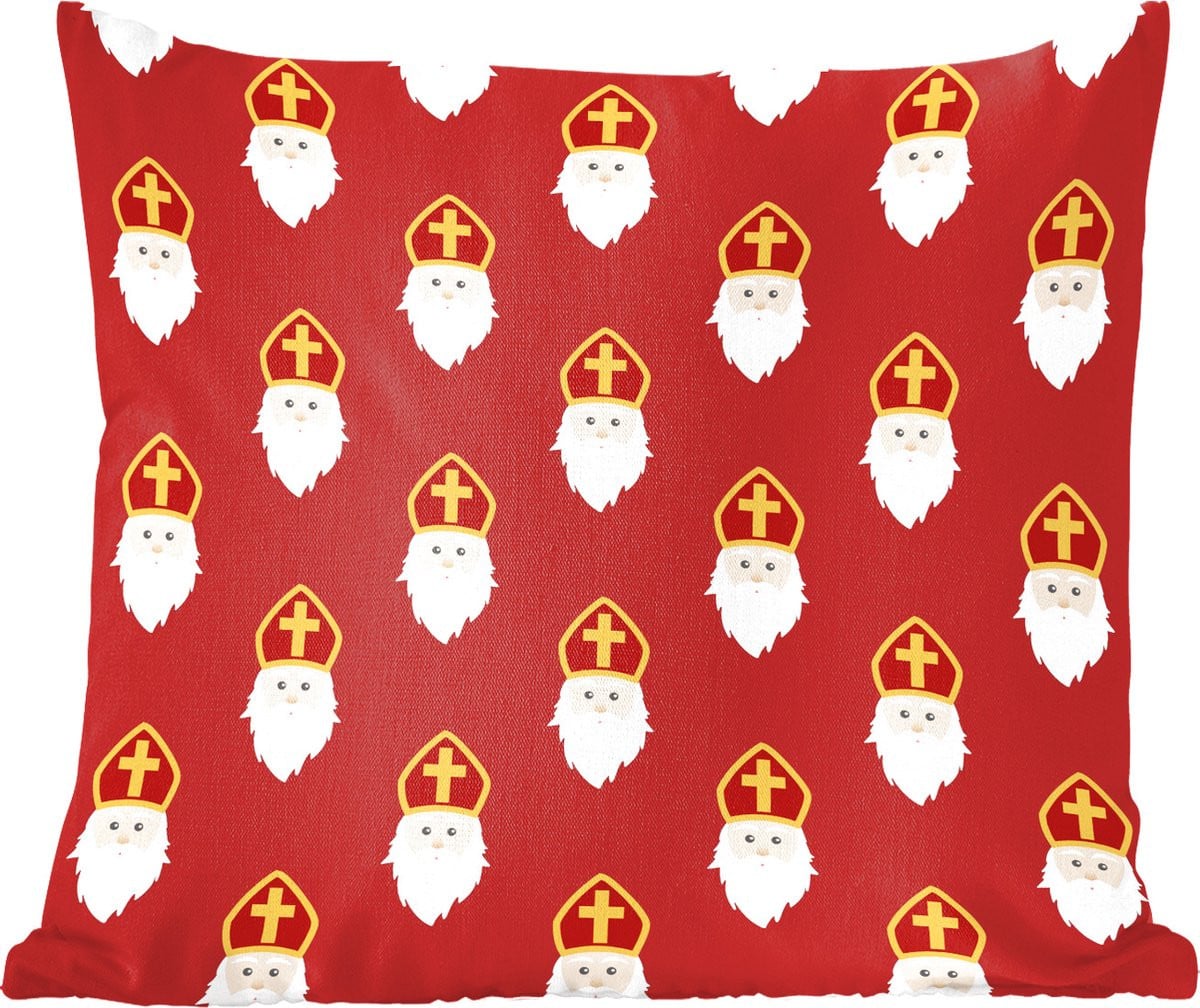 Sierkussen Sinterklaas decoratie voor kinderen 60 x 60 cm