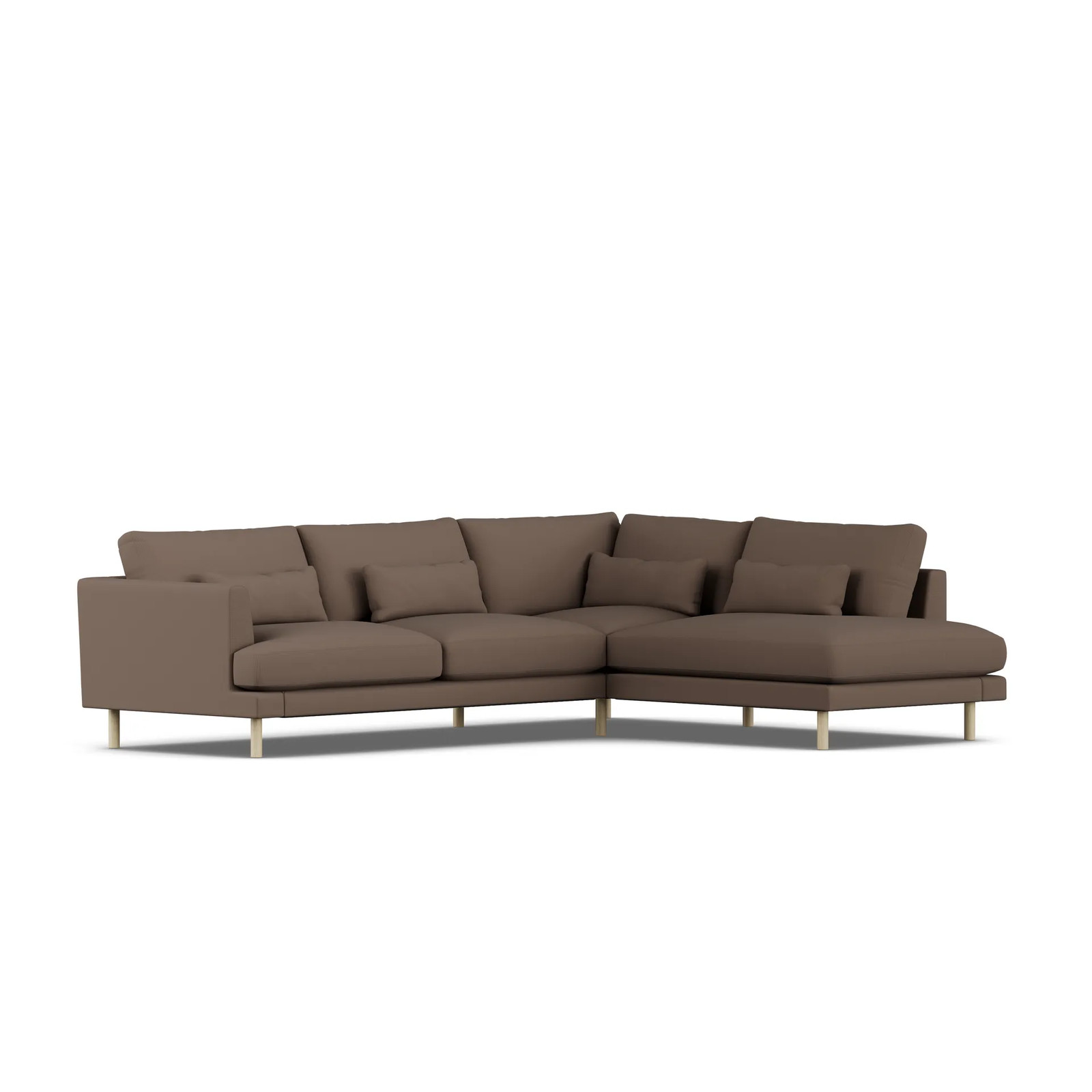 1898 Bredhult Jump 3-zits sofa in bruin witgeolied eiken