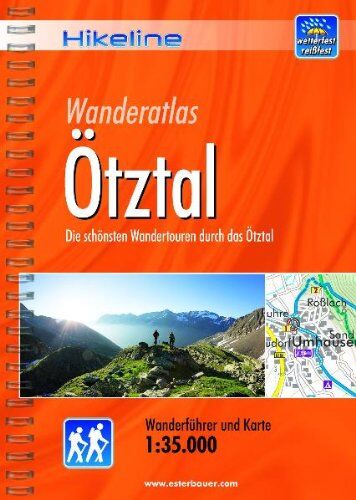 Hikeline Wanderführer Ötztal: Die schönsten Wandertouren durch das Ötztal, Wanderführer und Karte, 1:35.000, wetterfest - Preis vom 09.10.2026 07:28:09 h