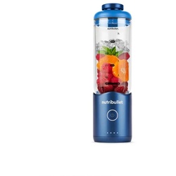 NutriBullet NBP013BL, Tragbarer Mixer, 0,59 l, Eis-Crusher, Blau