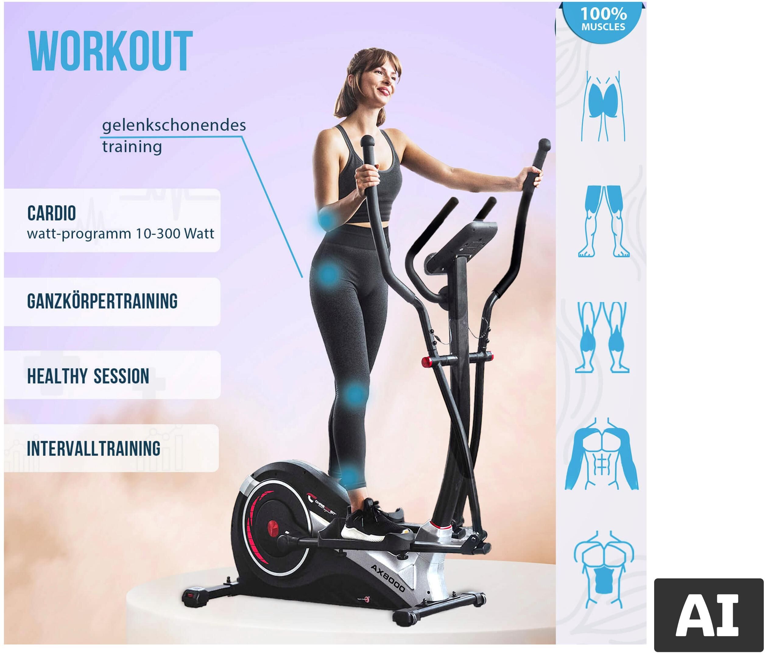 CHRISTOPEIT »AX 8000« Crosstrainer Ergometer