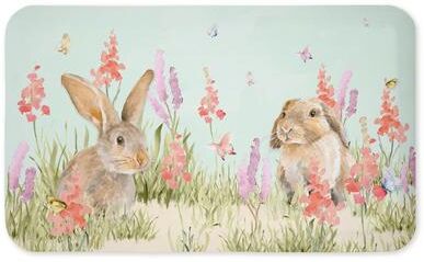 "Stupell Easter Bunny Florals Kitchen Mat, 18x30 - 18"" x 30"""