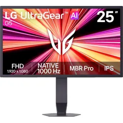 LG UltraGear™ 25G590B-B.AEU 25 Zoll Full-HD Gaming Monitor 1 ms Reaktionszeit 1000 Hz