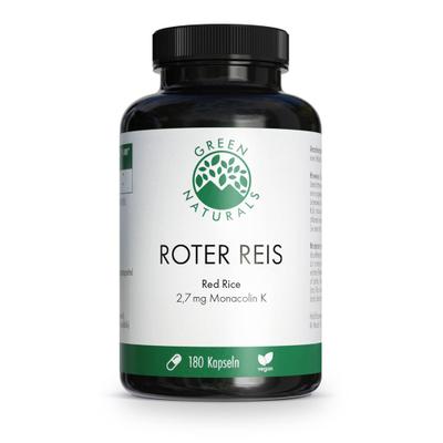 Green Naturals roter Reis Monacolin K vegan Kaps. 180 St Kapseln