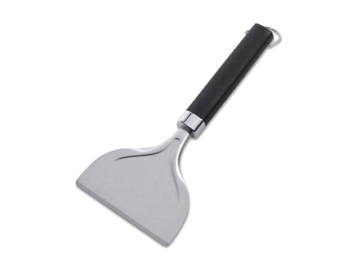 Weber Grattoir pour plancha\,Acier Inoxydable\, élimine Les Graisses et Les saletés\, idéal pour Nettoyer la plancha\, poignée Confortable antidérapante\, Lavable au Lave-Vaisselle - Argent (6781)