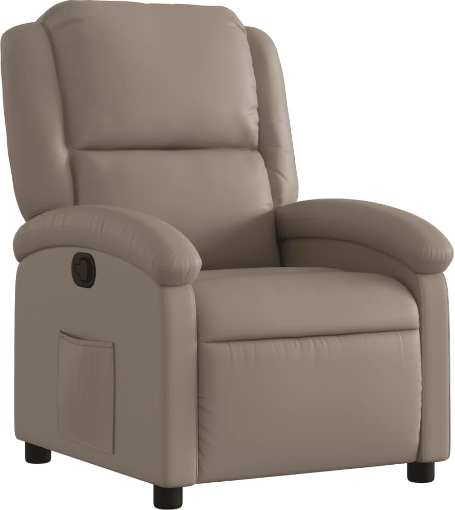 vidaXL Fauteuil inclinable Cappuccino Similicuir