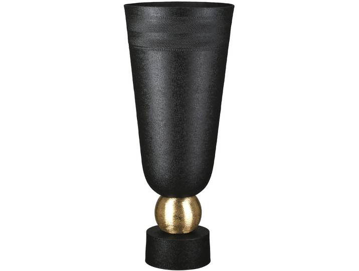 Tischvase CASABLANCA BY GILDE Vase konisch Nama schwarz , schwarz, B:16,5cm H:39,5cm T:16,5cm Ø:16,5cm, Aluminium, Vasen, Tischvase