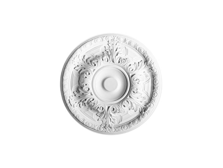 Wand- und Deckenzierelement „R 18“ - Ø 49 cm Weiss Orac Decor