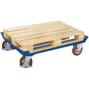 VARIOfit Paletten-Fahrgestell sw-870.300, 1210 x 810 mm, PU-Rollen, Tragkraft 1800 kg