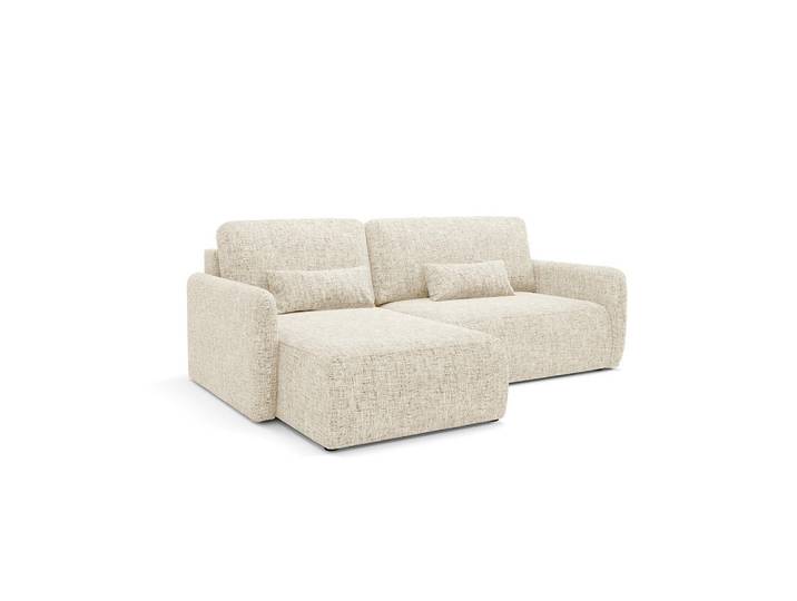 Petits-meubles Ecksofa Lazare 3 Sitzplätze Weiß, Holz, 207x148 cm, Wohnzimmer, Sofas & Couches, Wohnlandschaften, Ecksofas