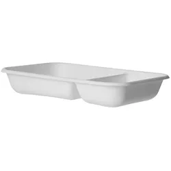 MONOUSO - Ökologische Verpackung Weiß 2G 710ml 21,5x14,0x4,0 cm (400 Stück)