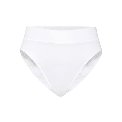 Slip CALIDA "Slip Elastic High Waist 1er Pack", Damen, Gr. 36-38, weiß, Obermaterial: 94% Baumwolle CO. 6% Elasthan EL., Unterhosen Slip