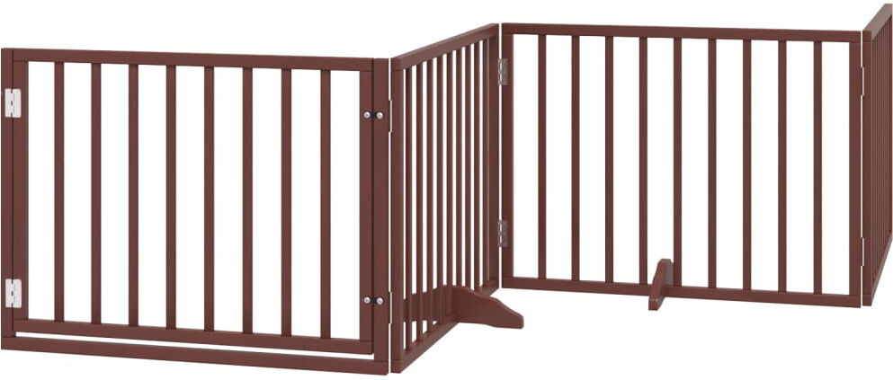 Archie & Oscar Rilea Solid Wood Dog House Door Brown 60cm H x 480cm W x 2cm D