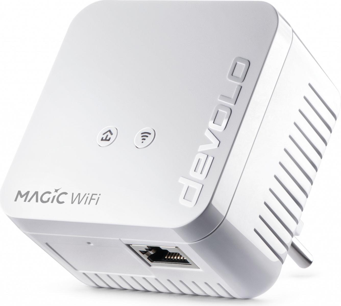 Devolo Magic 1 WiFi mini Starter Kit, 1200 Mbit/s, IEEE 802.11b, IEEE 802.11g, IEEE 802.11n, IEEE 802.1p, IEEE 802.3, IEEE 802.3az, IEEE 802.3u, IEEE..., Typ C, Schnelles Ethernet, 10,100 Mbit/s, 10BASE-T, 100BASE-TX