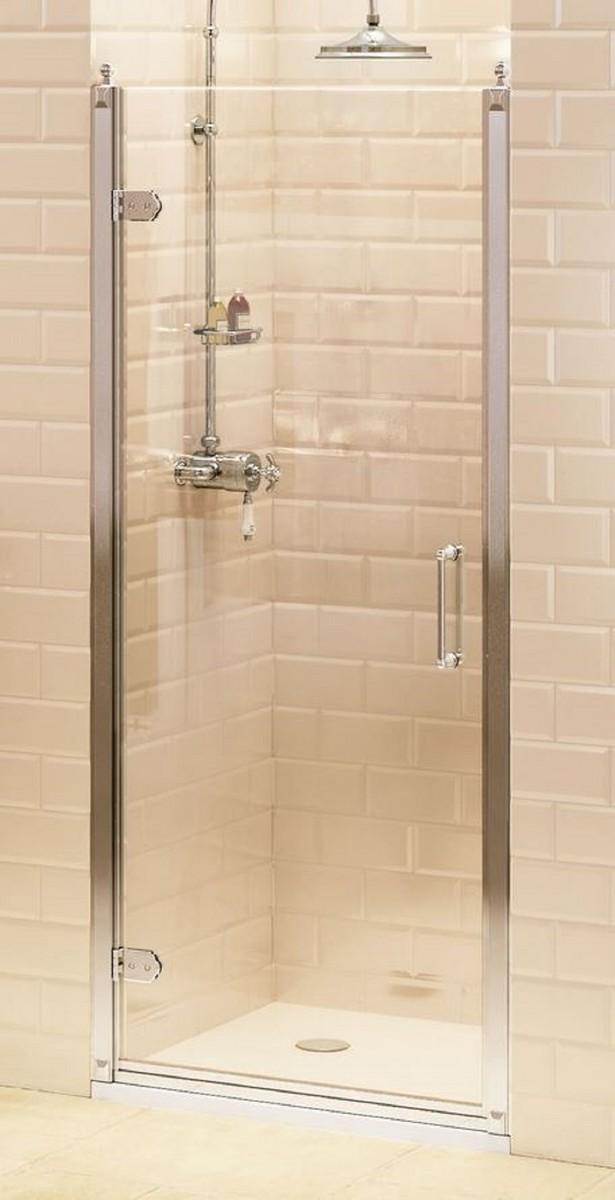 Casa Padrino Luxus Badezimmer Duschtür Silber - Verschiedene Größen - Duschkabinen Glas Flügeltür - Badezimmer Accessoires - Luxus Duschtüren - Luxus Qualität