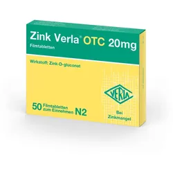 ZINK Verla OTC 20 mg Filmtabletten 50 St
