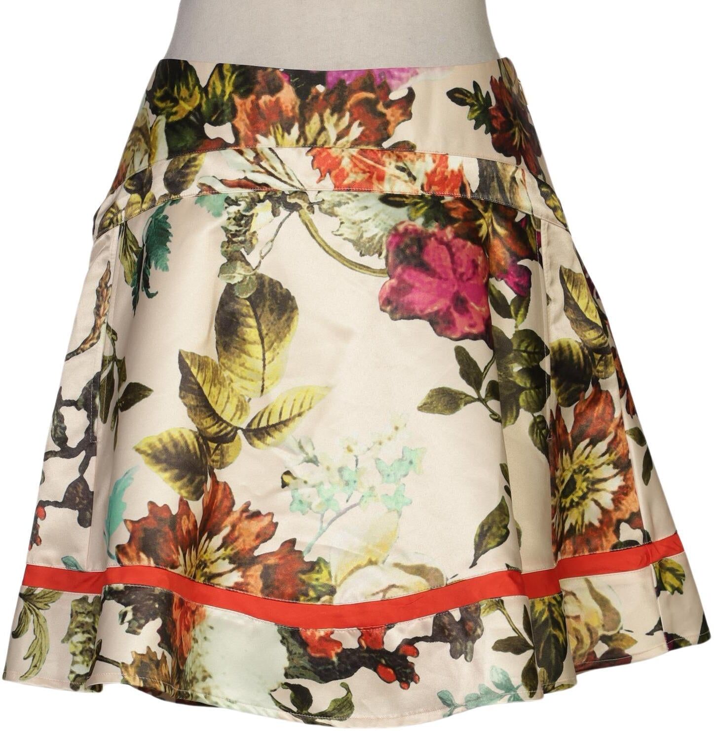 TED Baker Damen Rock, Mehrfarbig, Gr. EU 36 (Ted Baker 1), Synthetik - Second Hand
