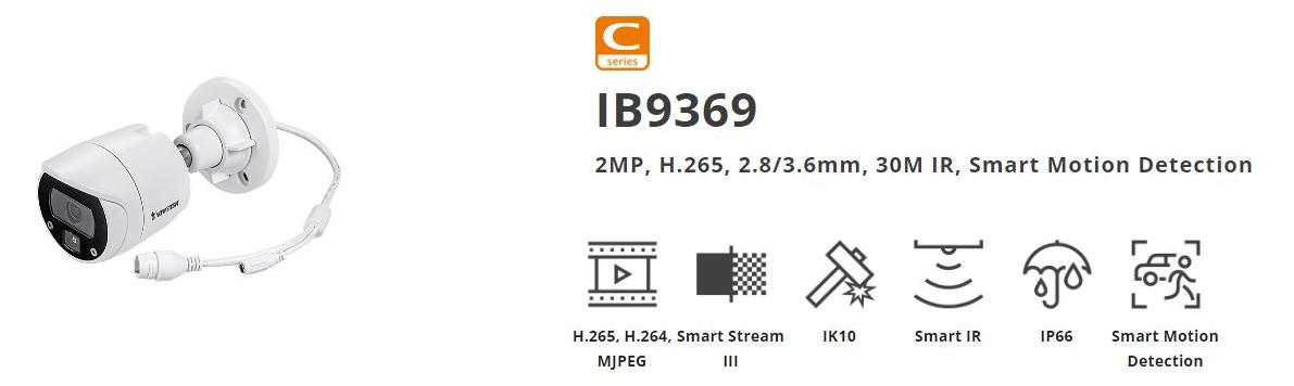 VIVOTEK IB9369, IP-Sicherheitskamera, Innen & Außen, Kabelgebunden, Digitale PTZ, Decke/Wand, Weiß