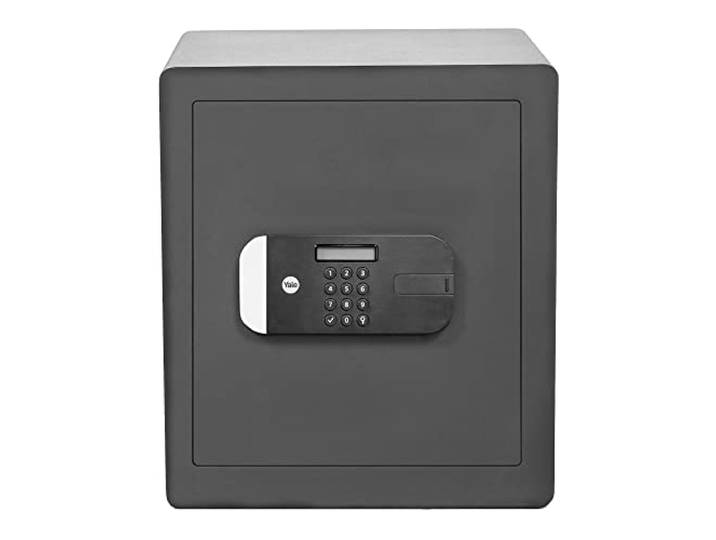 Yale YSEM/400/EG1 Coffre-Fort Haute Sécurité à Serrure Electronique 100 000 Combinaisons (Certifié SKG)\, A Poser et Sceller Format 40 x 35 x 34 cm (35\,5L)\, Anthracite