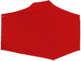 Faltpavillon 3x4,5m Stahl Standard - 4pcs volle Seitenwände - Blau