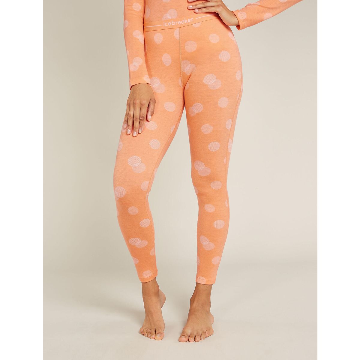 Icebreaker Women Merino 260 Vertex Leggings Falling Flakes feldspar/snow/j (03I) L 0A574H03I-L