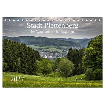 Stadt Plettenberg (Tischkalender 2027 DIN A5 quer), CALVENDO Monatskalender