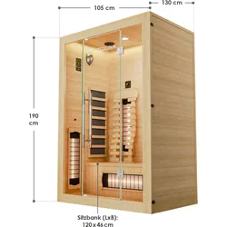 Infrarotkabine Kiruna 130 Premium