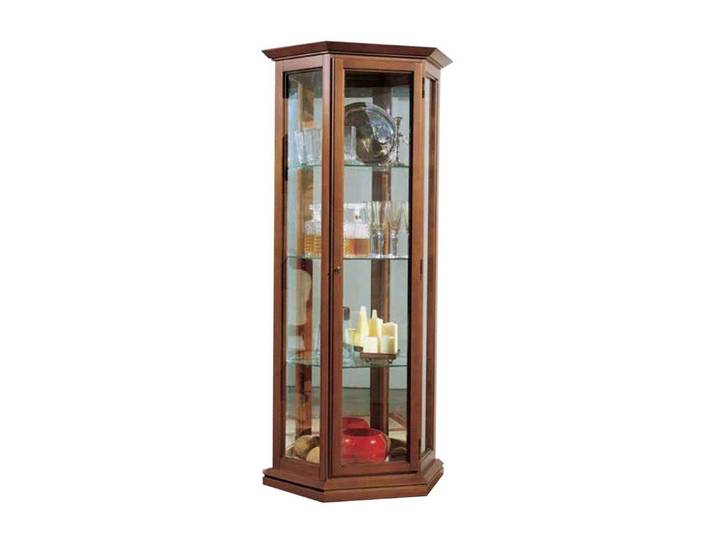 JVmoebel Vitrine Schwarzer Glasschrank im italienischen Design für stilvolles Wohnen Made in Europa