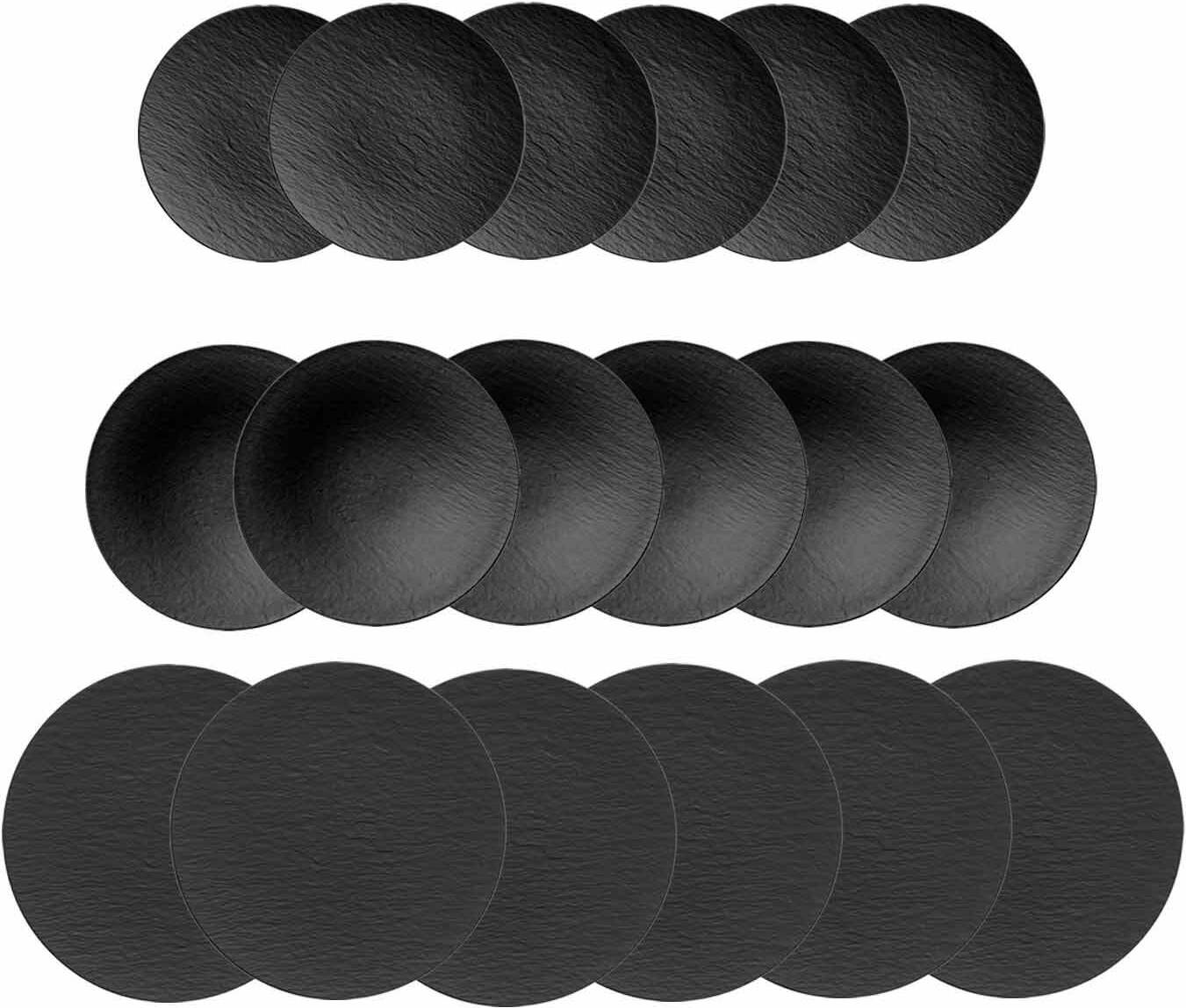 Villeroy & Boch Manufacture Rock Kombiservice 18-teilig schwarz