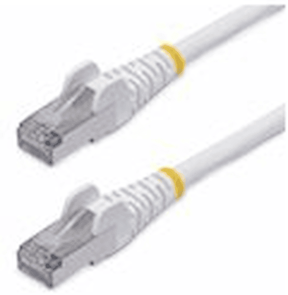StarTech.com 2m White CAT8 Ethernet Cable, Snagless, S/FTP,