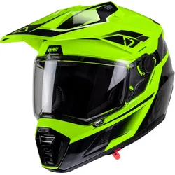 Leatt Adventure 8.5 HiViz, Endurohelm - Neon-Gelb/Schwarz/Grau - M