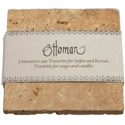 Natura Punto, Seifenspender + Seifenschale, 3er-Set Seifenablage aus Travertin