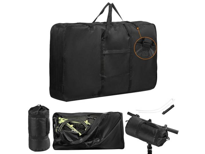 Fahrrad-Reisetasche für Flugzeug 140 cm, Schwarz, 27.5x79.5x140 cm, Freizeit & Co, Sport & Fitness, Fahrräder, Fahrradzubehör