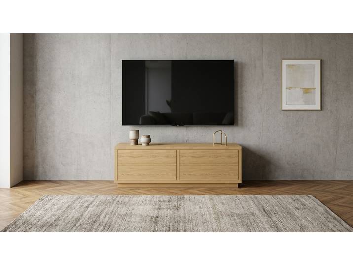 Kleines Lowboard aus Holz Eiche Natur geölt
