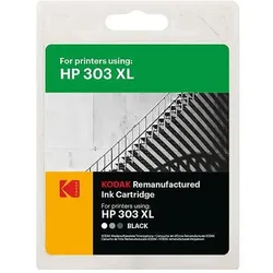 Kodak, Druckerpatrone, 303XL (T6N04AE) Sort 17 ml - HP (kompatibel)