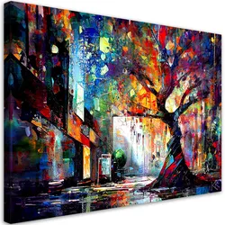 LEINWANDBILD Abstrakter Baum 100x70cm