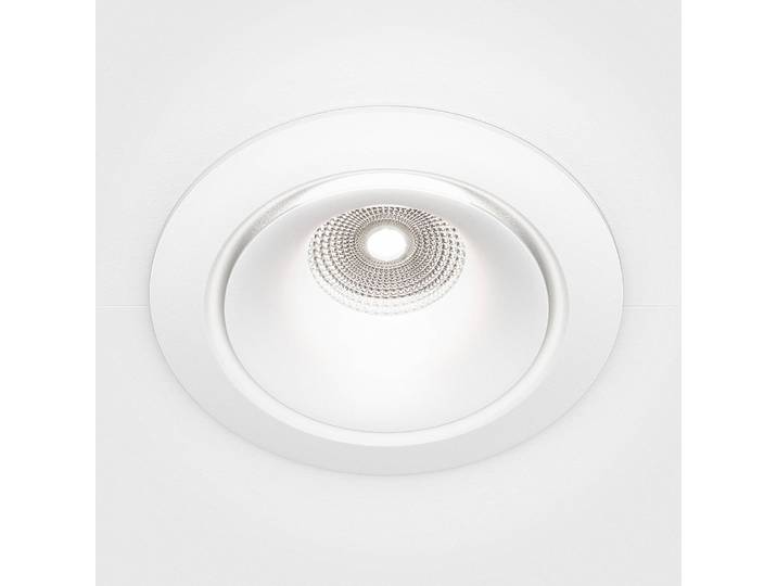 Spot encastrable LED Yin Ø 10cm Blanc/Blanc Aluminium LED Module LED