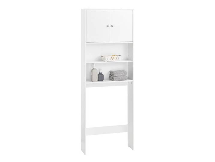SoBuy Waschmaschinenschrank Weiß, 65x182x20 cm, Waschküche, Waschmaschinenschrank