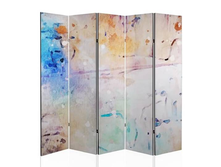 framed concept - Akustischer doppelseitiger Raumteiler 225 × 172 cm – Dekorative Trennwand mit Schallabsorption