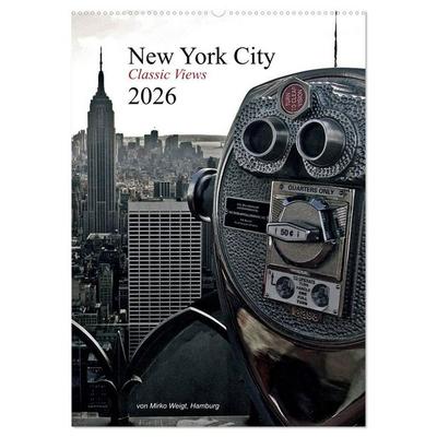 New York City 2026 • Classic Views (Wandkalender 2026 DIN A2 hoch), CALVENDO Monatskalender