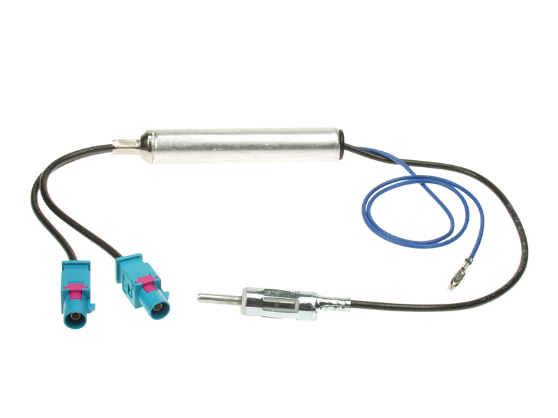 ACV Seat / Skoda / VW DIN-Antennenadapter 2x Fakra (Z) mit Phantomeinspeisung