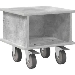 Helloshop26 - Moderner rechteckiger TV-Schrank Kabelmanagement 37 x 35 x 35 cm Holzwerkstoff Betonagrau