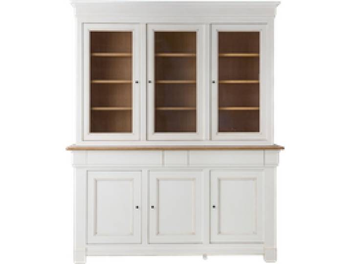 Buffet vaisselier bois massif 6 portes 3 tiroirs Embellie