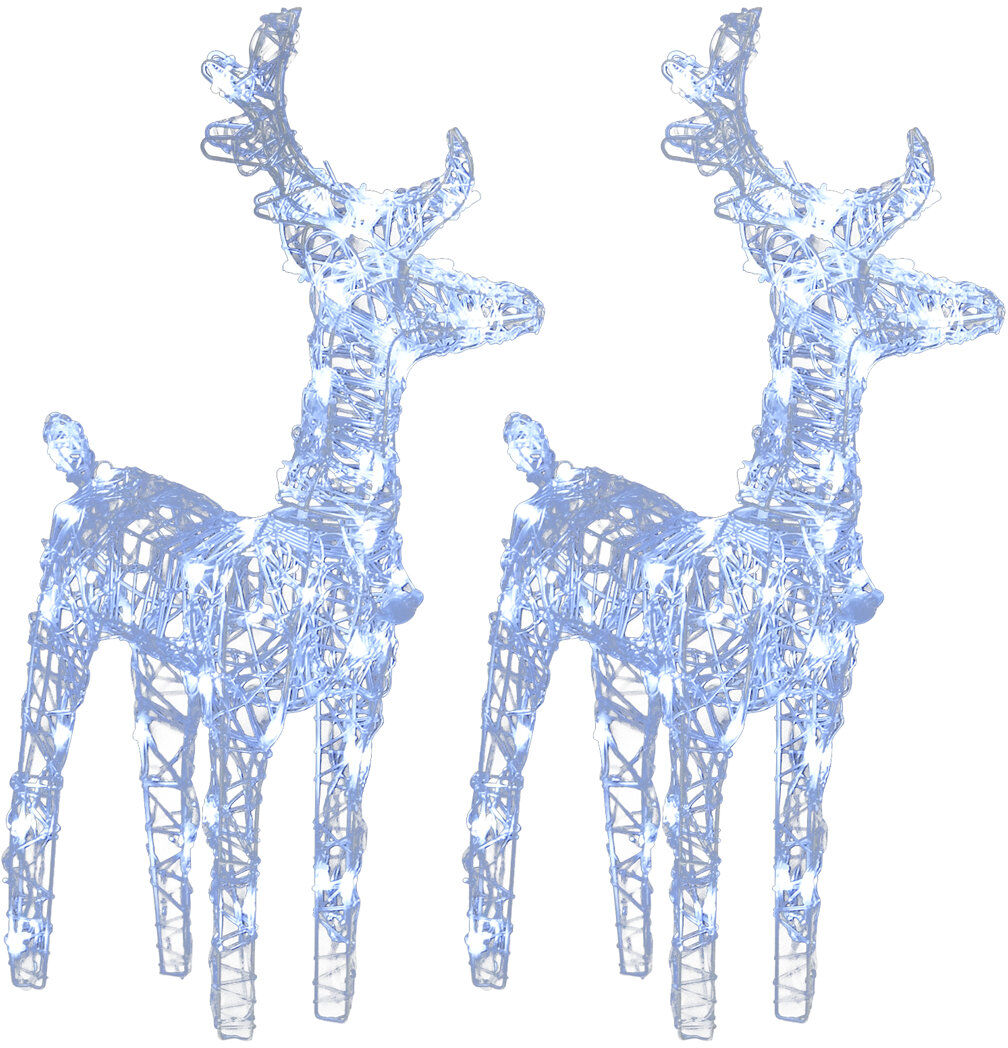 The Seasonal Aisle Indoor / Outdoor Holiday Lighting Cold White 55cm H X 21.59cm D