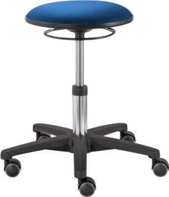 Drehhocker TEC basic IS 1989, höhenverstellbar, ergonomischer Polster-Sitz, indigoblau